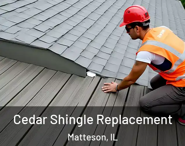  Cedar Shingle Replacement Matteson, IL