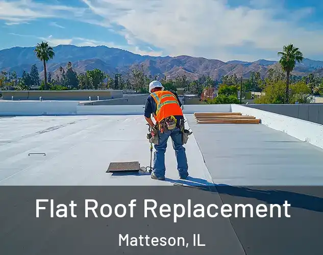  Flat Roof Replacement Matteson, IL