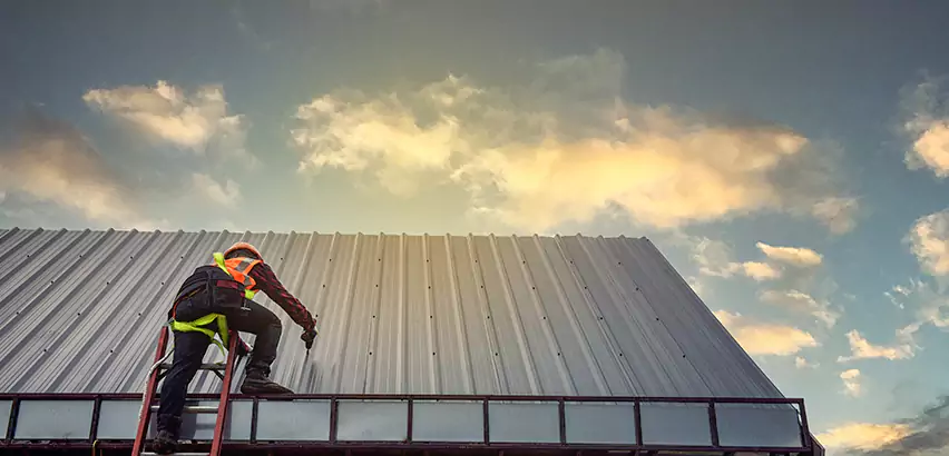 Commercial Built-Up Roof Installation in Matteson