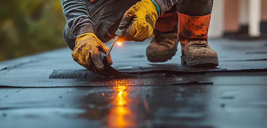 EPDM Roof Repair Tape Application in Matteson