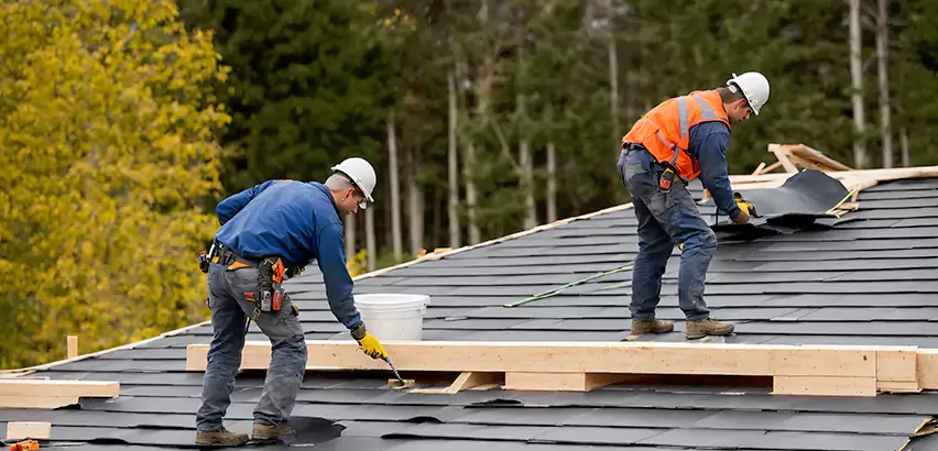 Garage Felt Roof Replacement in Matteson