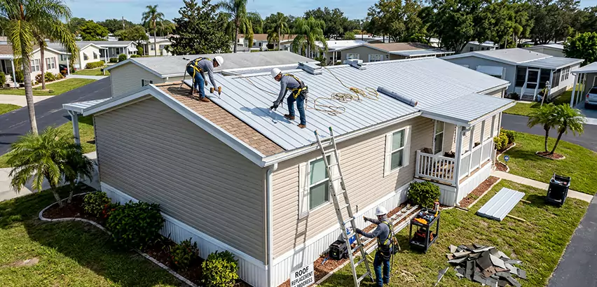 Mobile Home Metal Roof Replacement in Matteson