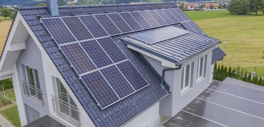 Residential Solar Roof Installation in Matteson