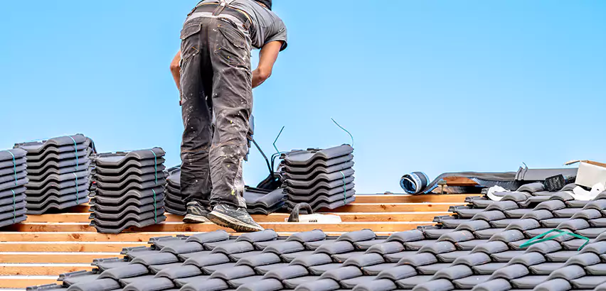 Replacing Tile Roof Underlayment in Matteson