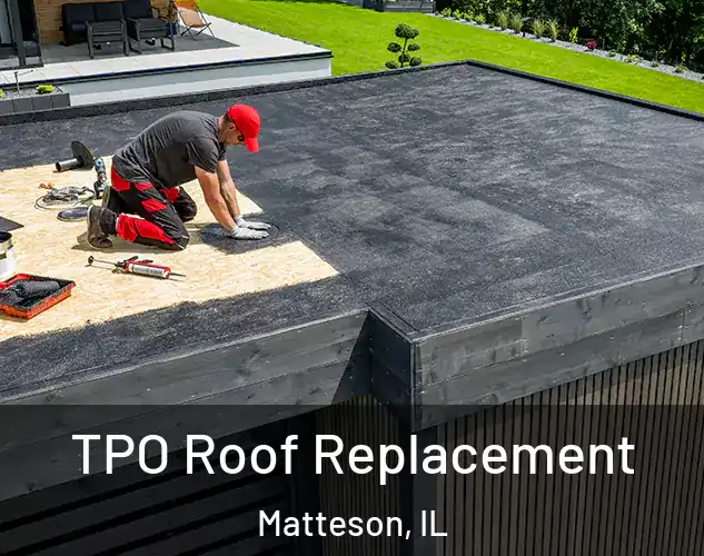  TPO Roof Replacement Matteson, IL